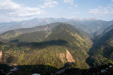 Lishan Mountains in Taichung of Taiwan