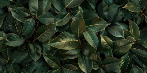 Lush Organic Leaf Texture Background
