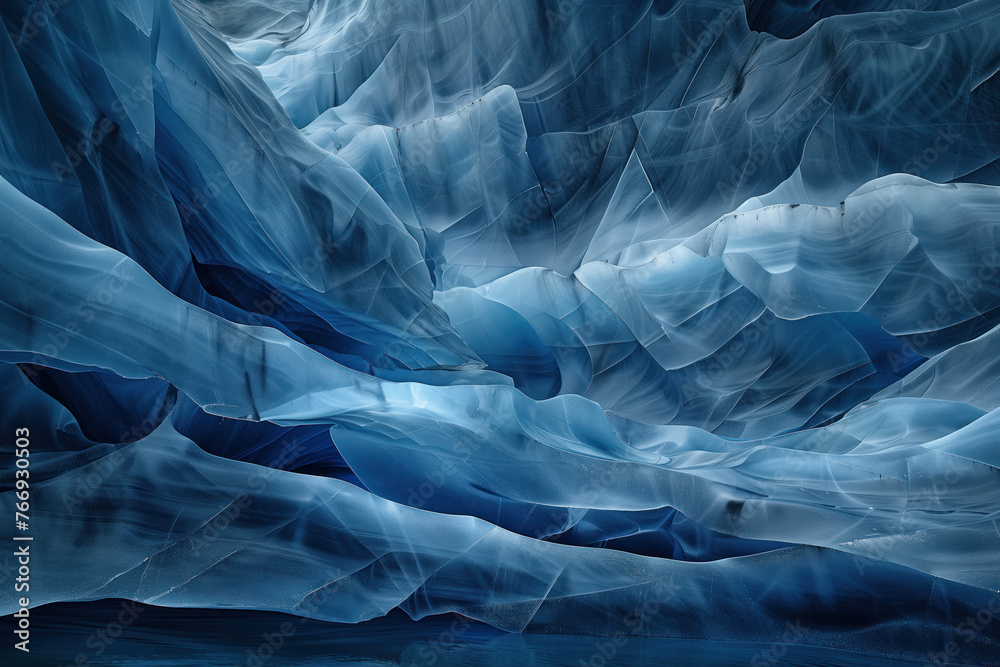 Poster closeup ice surface texture. background image. created with generative ai technology.