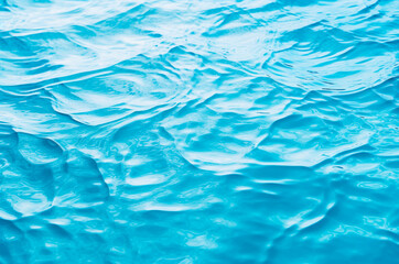 Blue water in the pool. Sea water. Ocean water. Summer. Screensaver