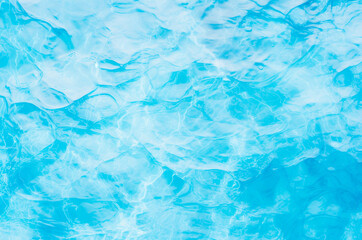 Blue water in the pool. Sea water. Ocean water