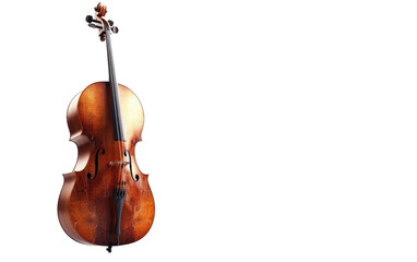 Symphony of Strings: Cello's Musical Composition isolated on transparent Background - obrazy, fototapety, plakaty