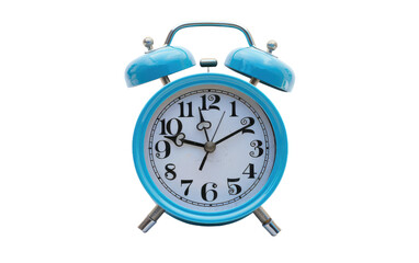 Timeless Navy Alarm Clock isolated on transparent Background