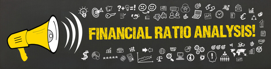 Financial Ratio Analysis! - obrazy, fototapety, plakaty
