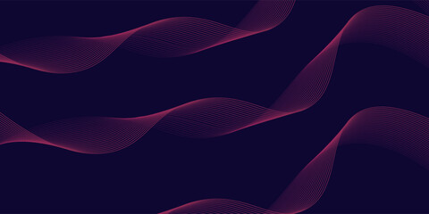 Dark abstract background with glowing circles. Swirl circular lines element. Shiny lines. Futuristic technology concept. Suit for banner, brochure, presentation, corporate, cover. vector ilustration - obrazy, fototapety, plakaty