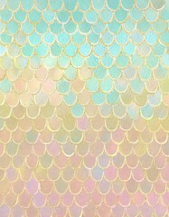 Abstract background inspired by mermaid scales.
