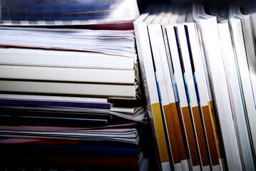 stack of magazines