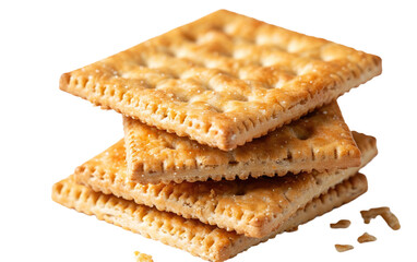 Crunchy Biscuit isolated on transparent Background