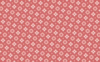 ピンクのモノグラム柄｜シームレスパターン｜幾何学模様