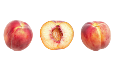 Pink Peach from an Aerial Perspective isolated on transparent Background