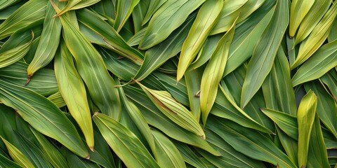 Close-Up Green Leaf Organic Texture