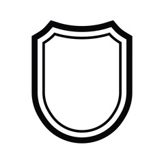 shield icon line vector