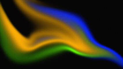 Yellow, green, blue Grainy noise texture gradient background