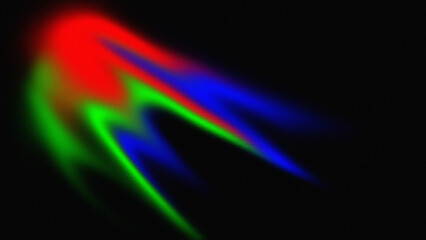 Red, green, blue Grainy noise texture gradient background