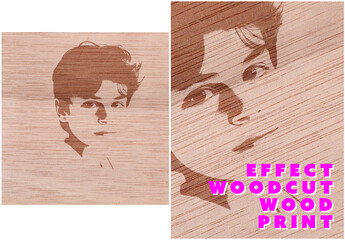 Effect Woodcut Wood Print