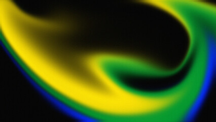 Blue, yellow and green Grainy noise texture gradient background