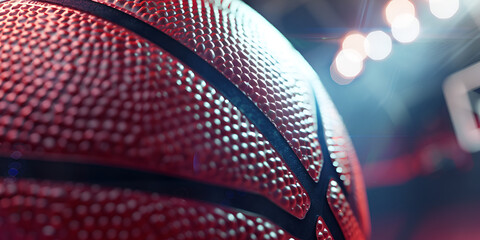 Basketball ball dribbling through hoop sport success Gros plan zoom sur use basket orange macro sport basketball. Pour conception - obrazy, fototapety, plakaty