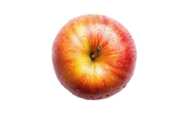 Descending Fruit: The Apple's Perspective isolated on transparent Background