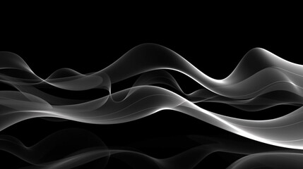 Obraz premium abstract background, transparent smooth wave, curve, shiny
