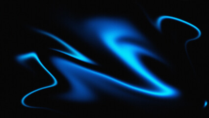 Blue and black Grainy noise texture gradient background