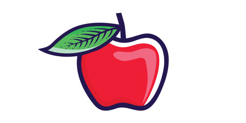 APEL FRUIT VECTOR TEMPLATE ILLUSTRATION