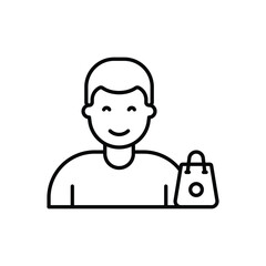 Thin Line Customer vector icon