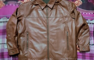 Leather Jacket For Men Color Brown