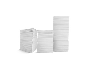 pile of paper documents Document work in the office. Isolated pile PNG transparent