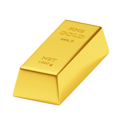 3D Gold Bar Illustration