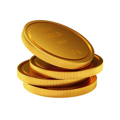 3D Gold Coin Illustration