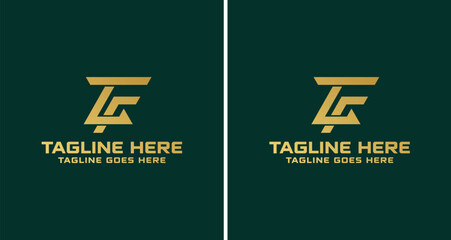 Letter LF Monogram logo, LF Logo design connected in a unique way