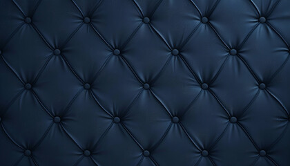 close-up navy blue leather sofa pattern - obrazy, fototapety, plakaty