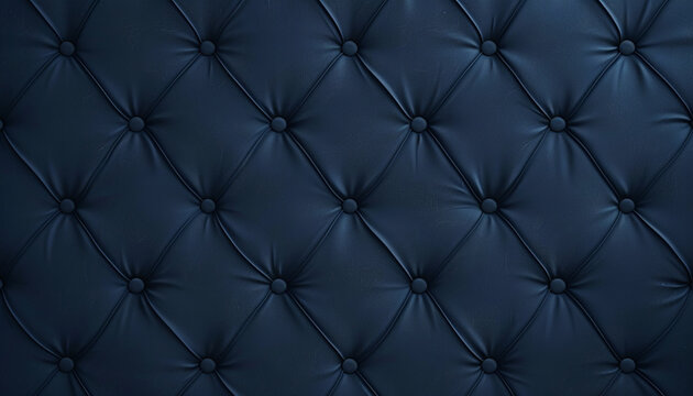close-up navy blue leather sofa pattern