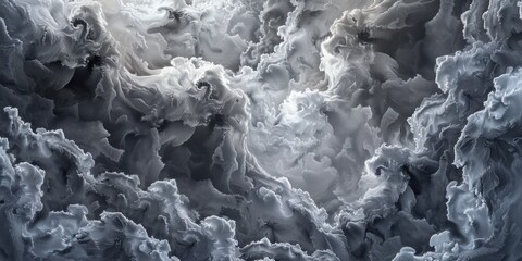 Organic Texture Abstract Grey Waves
