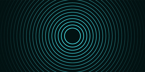 Dark abstract background with glowing wave. Shiny moving lines design element. Elegant dynamic wavy lines. Modern futuristic technology concept. Vector illustration line spiral