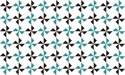 Black and green seamless pattern with triangles, abstract triangle geometric green and blue background patch work seamless repeat style, replete image design for fabric printing,