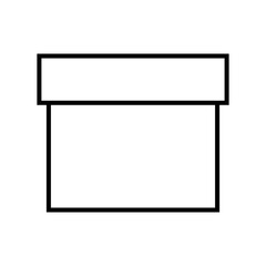 Obraz premium Box icon vector. Package illustration sign. Carton symbol or logo.