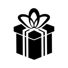Gift icon vector. present illustration sign. birthday symbol. sale logo.