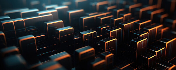 Obraz premium Digital background. Can be used in the description of network abilities, technological processes, digital storages, science, education, etc.