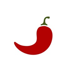 Red Hot chillies peppers , chili Peppers illustration on white background pattern 
