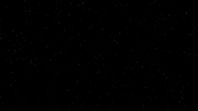 4k abstract night sky with twinkling stars.
