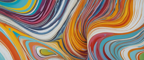 Fluid Data Flow in   Art Design colorful background