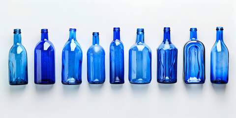 Isolated plastic bottles vacant isolated  against white background - obrazy, fototapety, plakaty