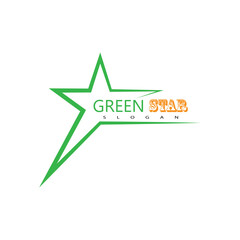 Star logo vector template element symbol design