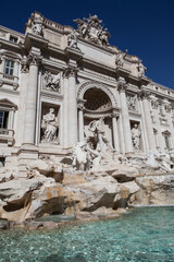 Fountain di Trevi in Rome, Italy. One of the most famous monuments of Rome. - 766961559