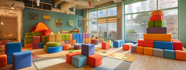 interior of a kindergarten building