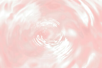 Pink water ripple texture background. 3d rendered rounded ripples on the water. Stylish trendy wallpapers.