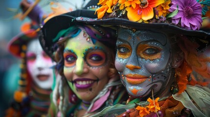 Colorful costumes and elaborate makeup transform participants into their favorite characters