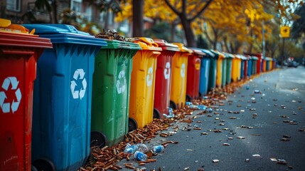 Fototapeta premium Partnering with local businesses to promote recycling efforts in the community