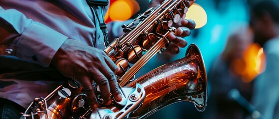 The sounds of smooth jazz fill the air, creating a relaxing and enjoyable atmosphere